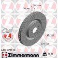 Zimmermann Brake Disc - Standard/Coated, 400.3698.20 400.3698.20